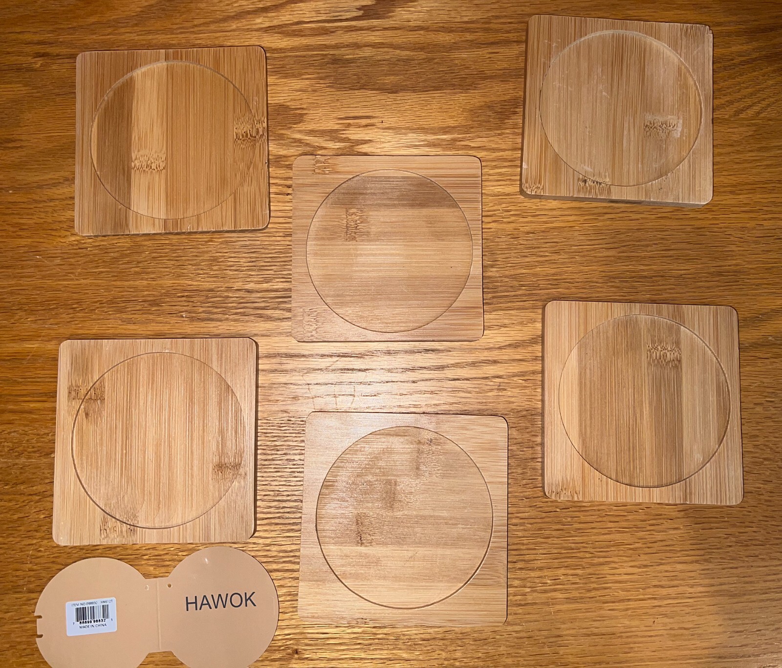 HAWOK Cast Iron Mini Serving Bowl 4.7” with Bamboo Tray/Trivet, Set 6 Casseroles