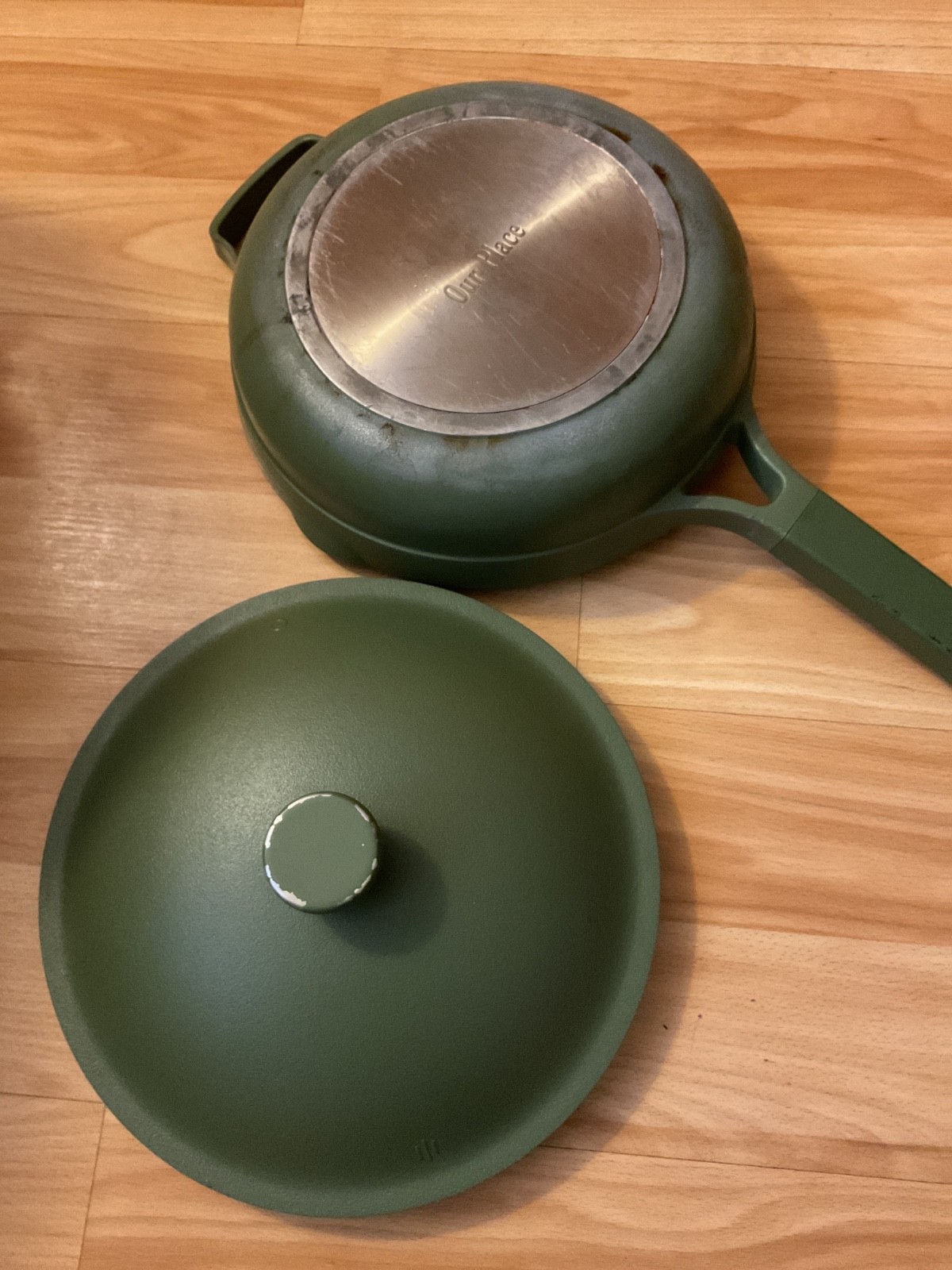 Our Place Always Pan 1.0 Sage Green Ceramic Nonstick Skillet with Lid 10 inch