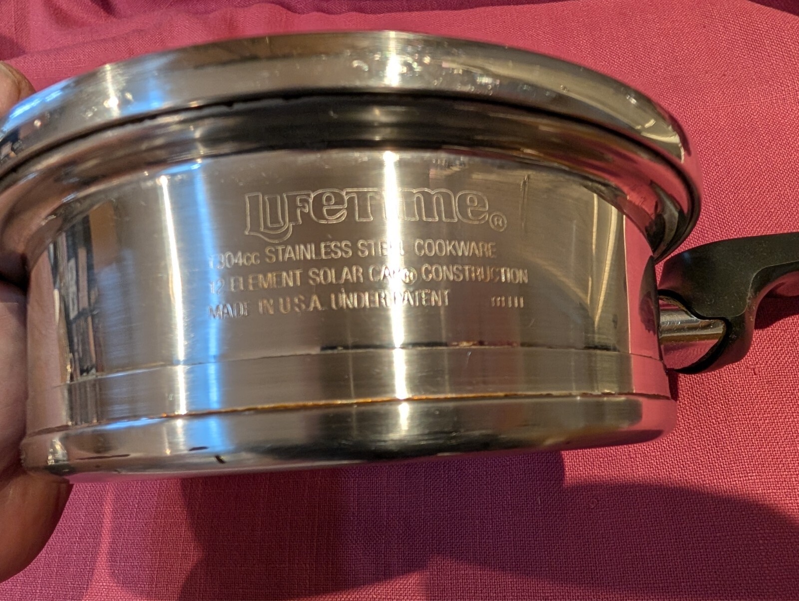 Vintage Lifetime Cookware Stainless Steel 1 QT 7.5″ Frying Pan Skillet