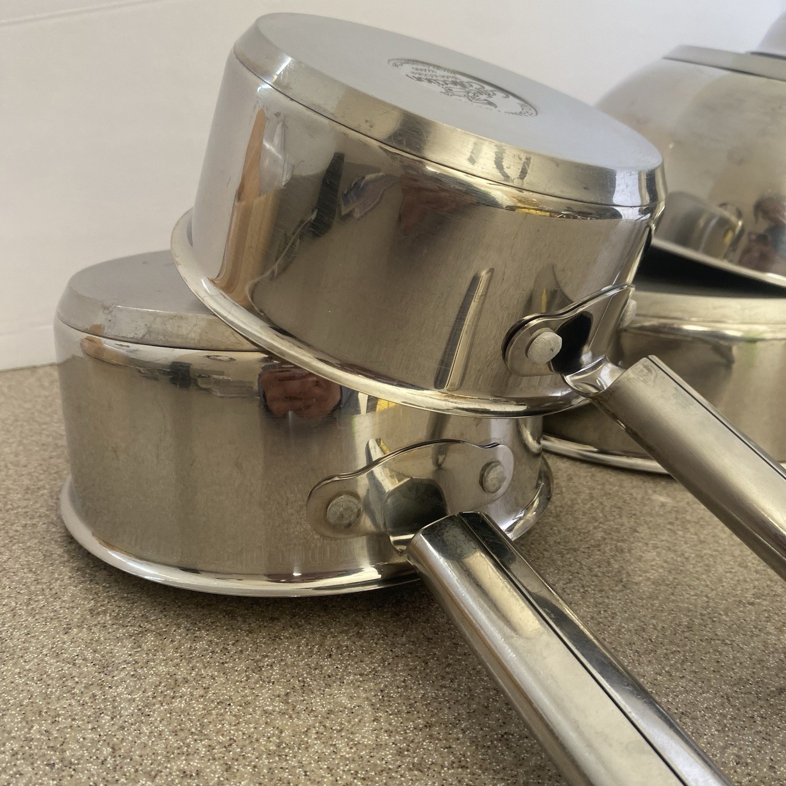 Wolfgang Puck 5 Piece Cookware Stainless Steel Set Cookware Pots Pans 18/10