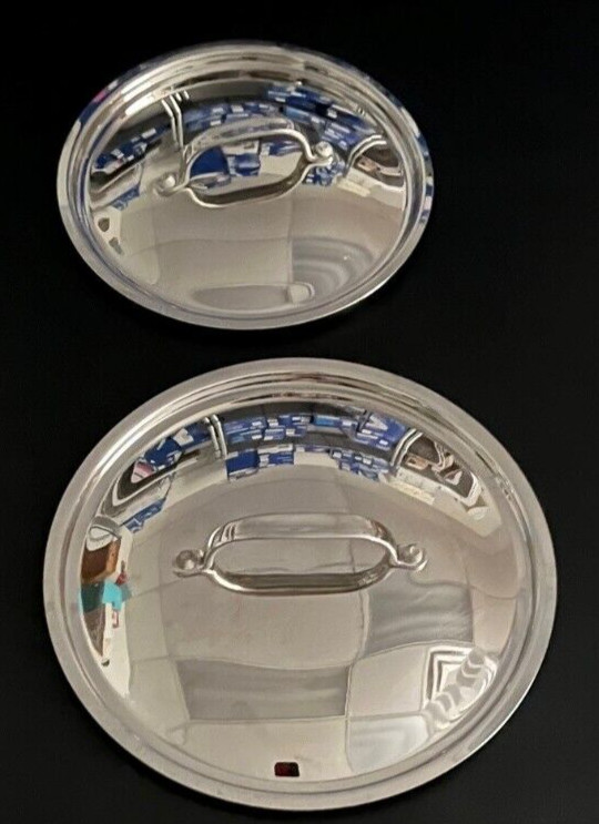 Stainless Steel Sauce Pan Lids 7 3/4″ & 9 1/4″