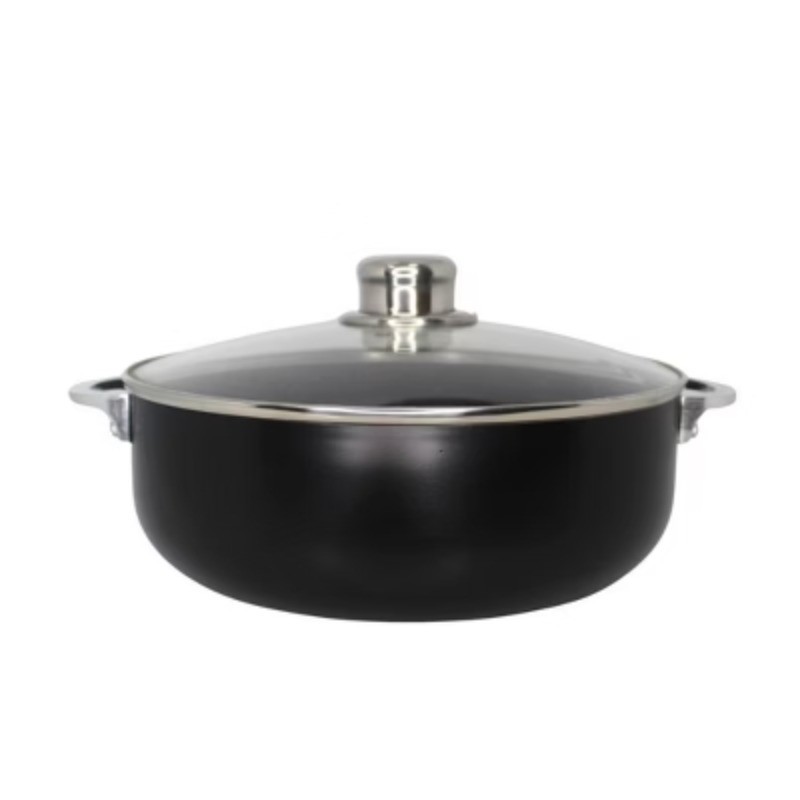 3.2qt Caldero with Dual Speckled Ceramic Set Black