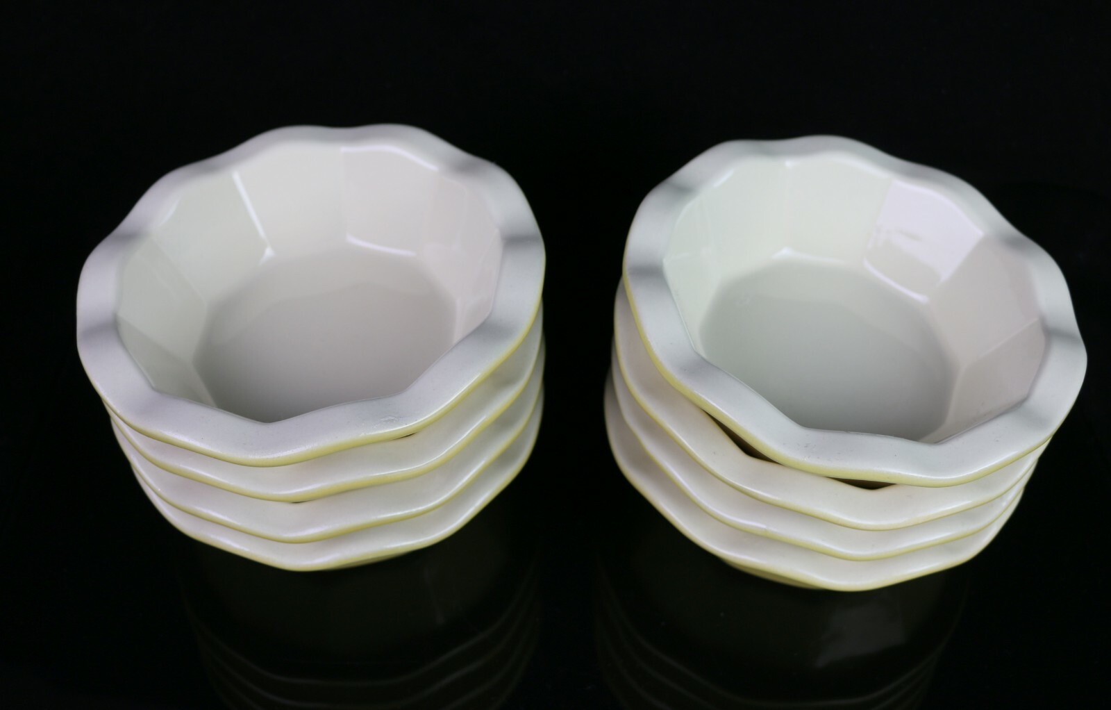 8 Emile Henry Yellow Pie Quiche Dish Ramekins Mini 5.5″ Stoneware 3174 ODP3