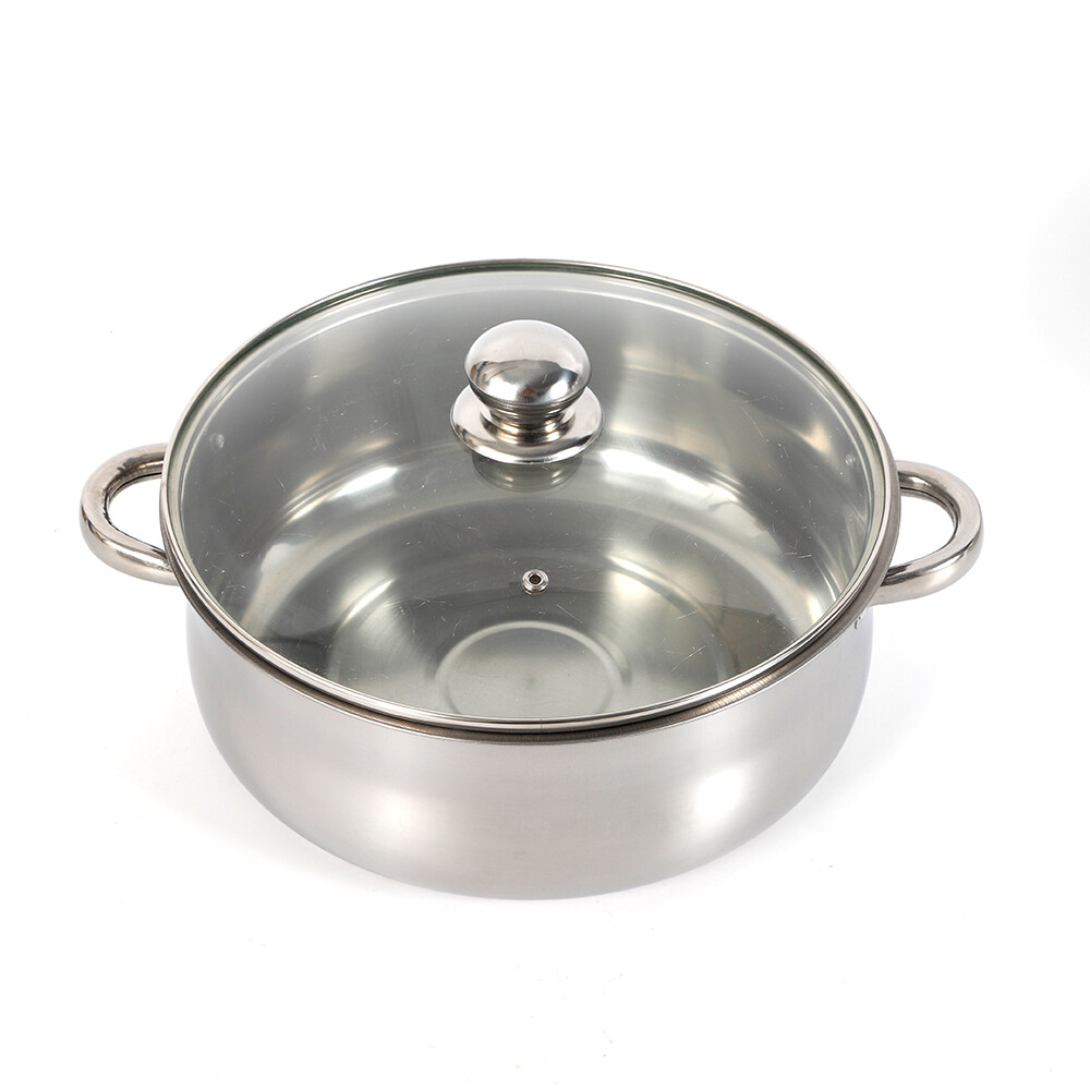 5 Tier Stainless Steel Steamer Cooker Steam Pot Kitchen Food Cooking + Glass lid