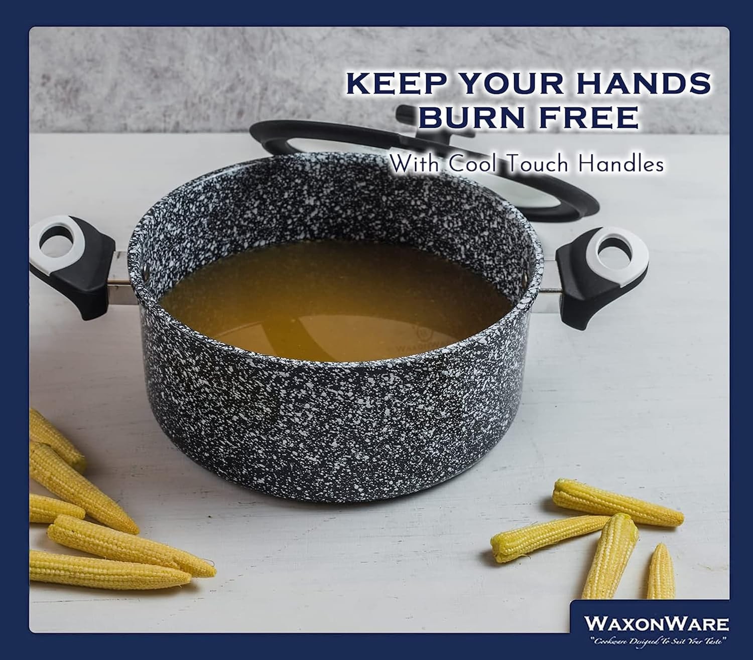 5.25 Quart Ceramic Nonstick Stock Pot with Lid – Cooking Pot, Non Toxic PFOA