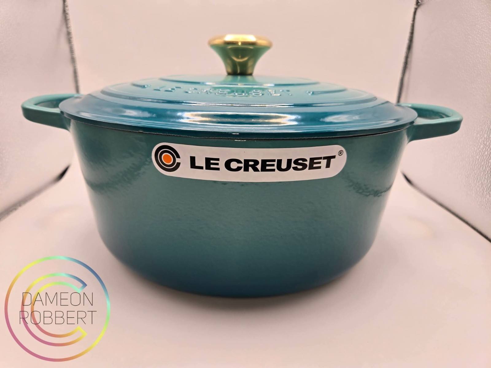 #28 7.25-Qt. Signature ECI Dutch Oven 🔷Riviera Bleu🔷NIB+🎁LC GIFT W/PURCHASE🎁