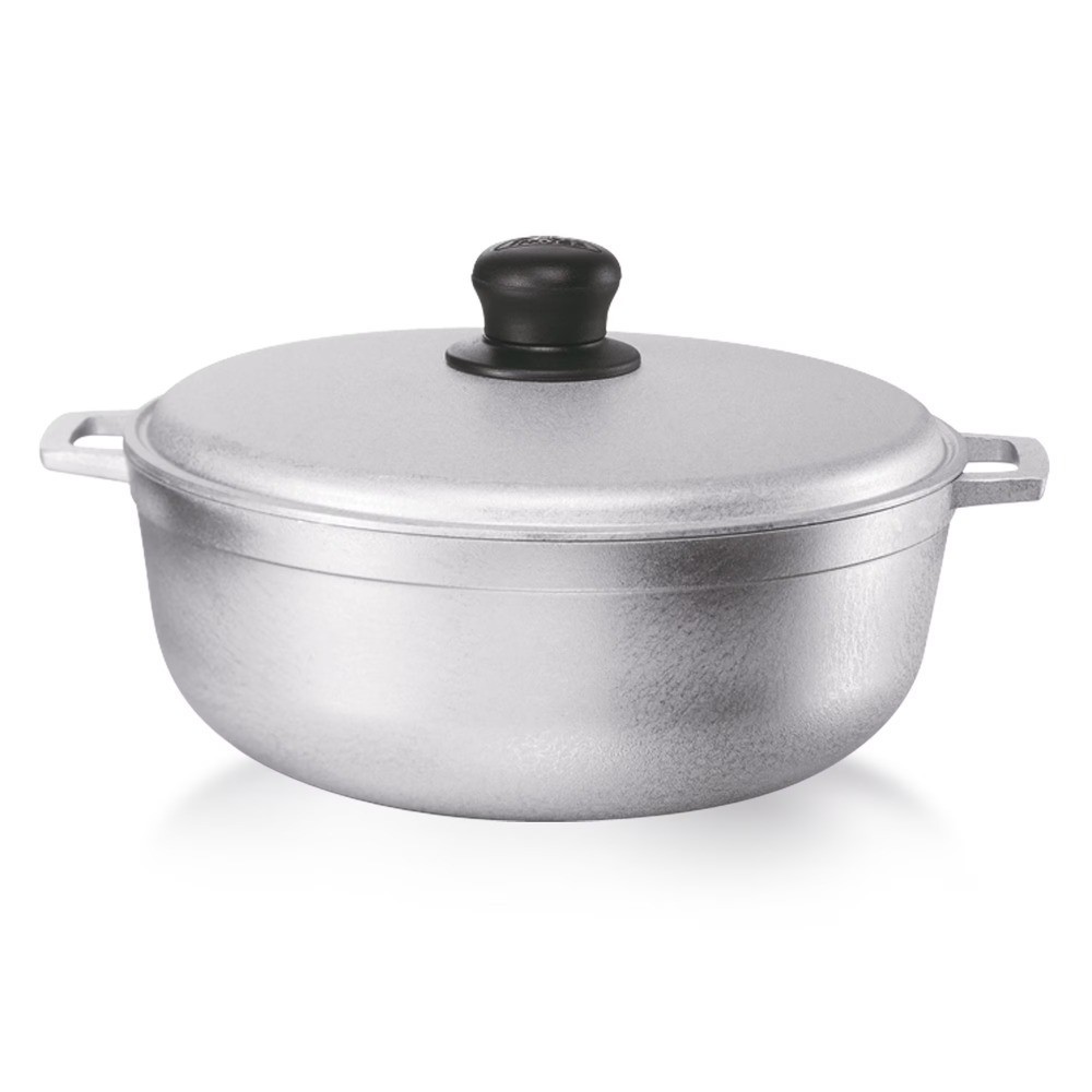 Cast Aluminum Dutch Oven Pot with Lid 3.7QT 24cm Caldero Stockpot Stew Pot