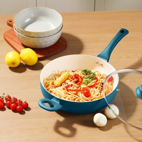 Mainstays Ceramic Aluminum Nonstick Jumbo Cooker Corsair
