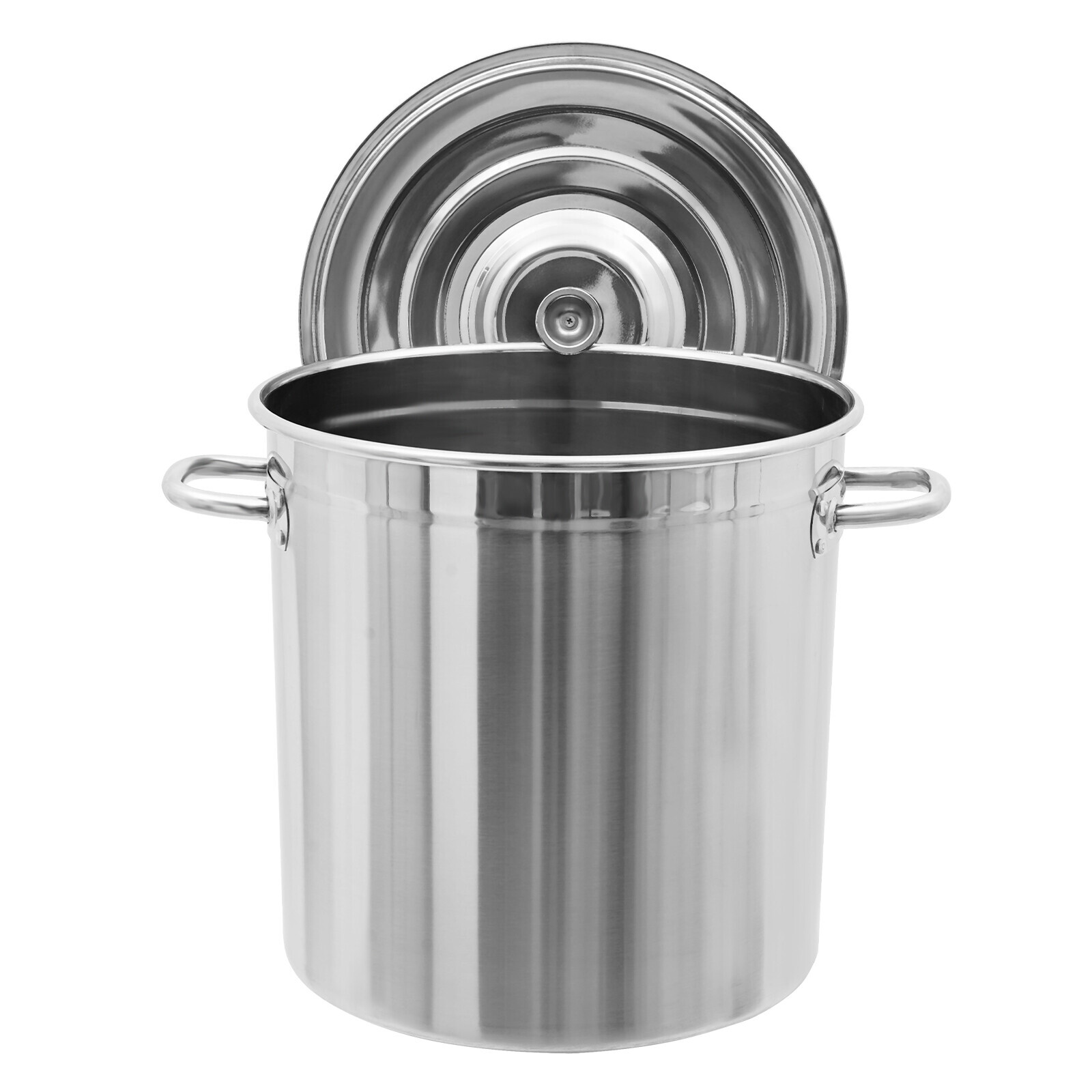 78 QT Stainless Steel Seafood Boil Pot With Basket Heavy Duty Cooking Pot W/ Lid