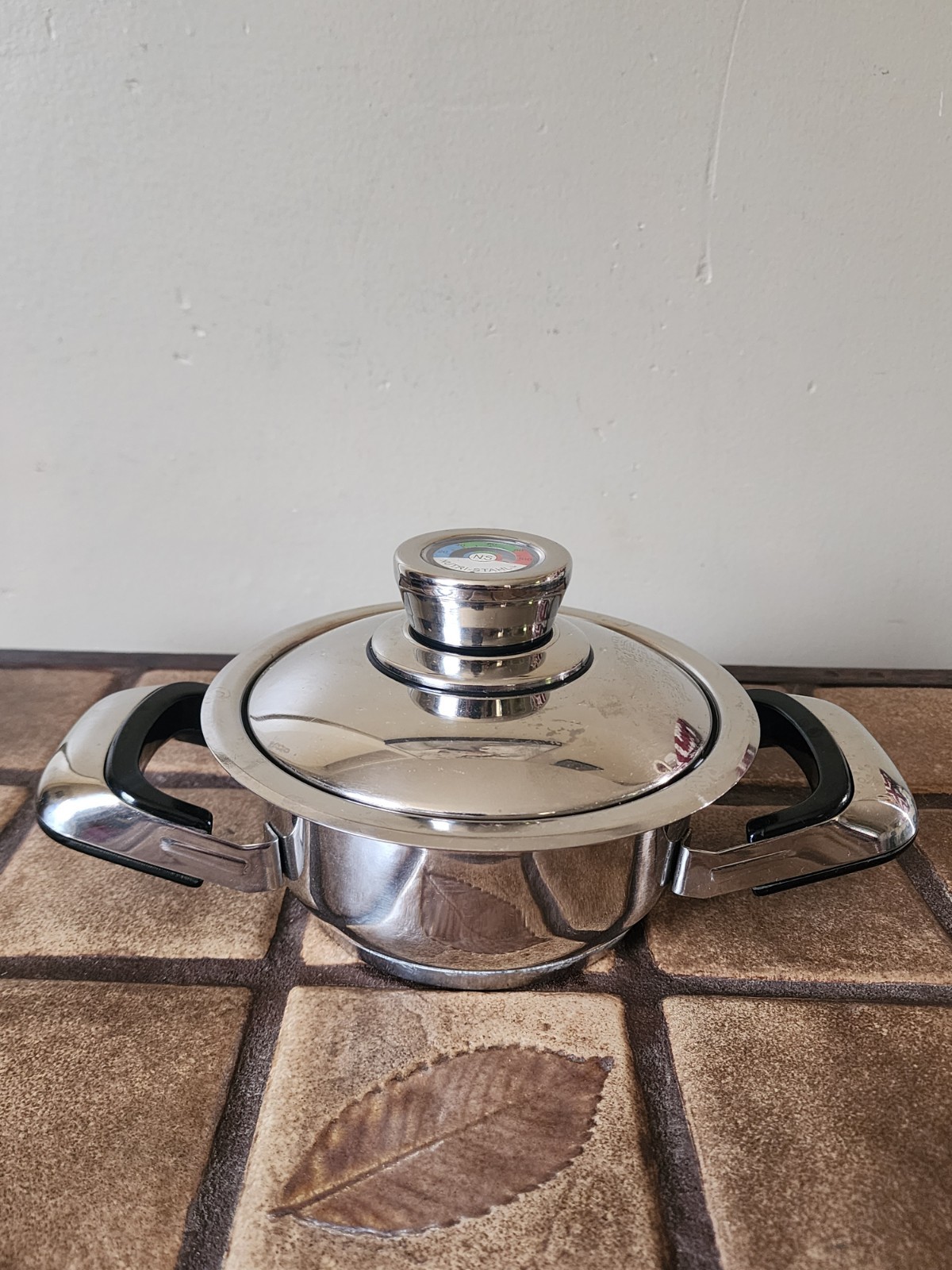 Nutri Stahl Nutri Thermic 24 Element Stainless 1 Qt Saucepan Mini Pot W/ Lid EUC