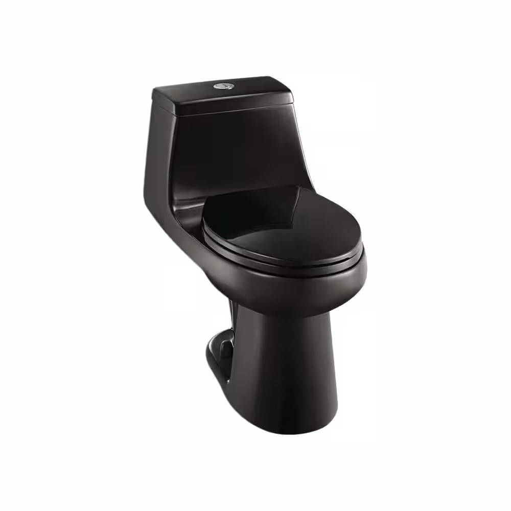 Mcclure 12 Inch Rough in One-Piece 1.1 GPF/1.6 GPF Dual Flush Elongated Toilet i