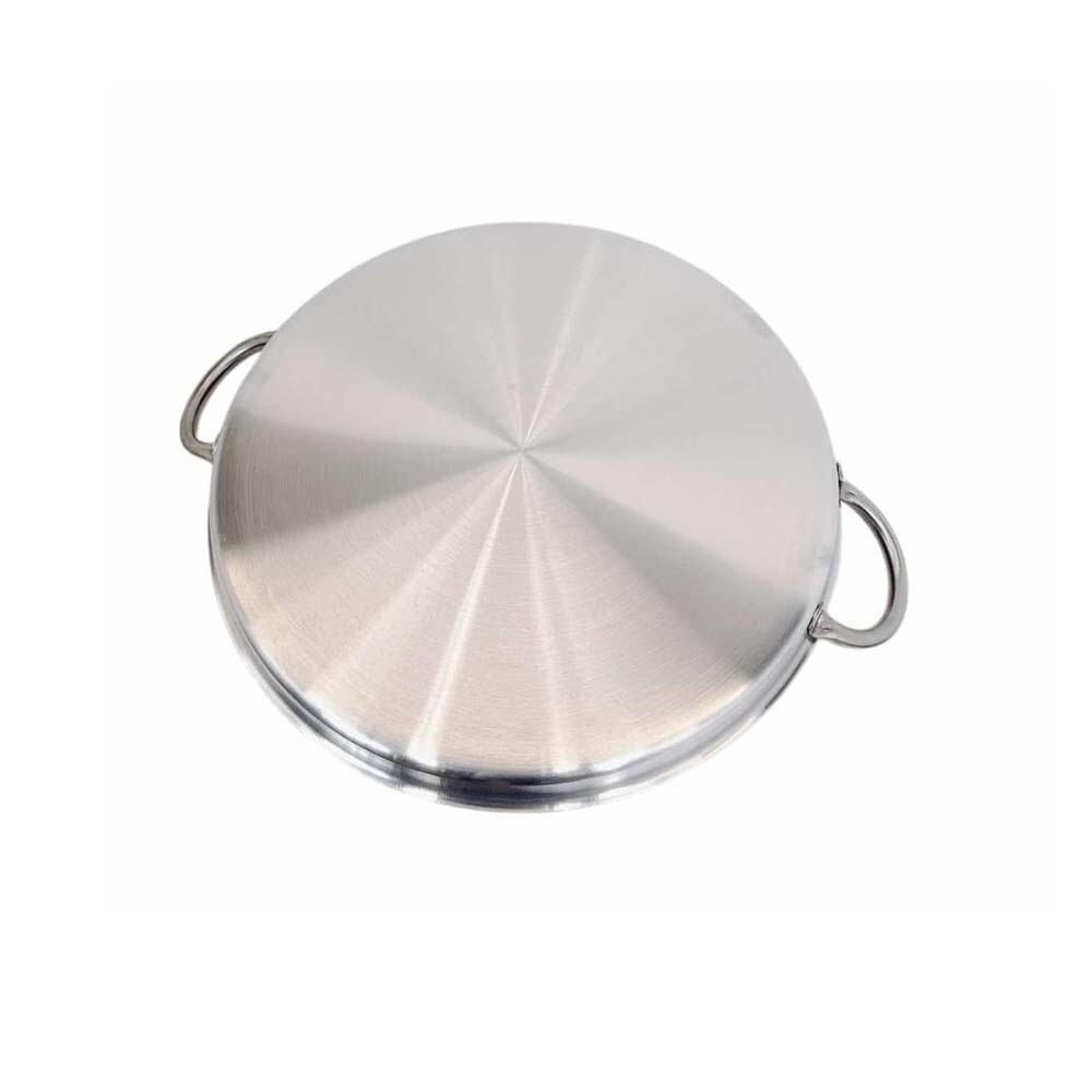16” Stainless Steel Flat Comal Griddle – Round Non-Stick Grill & Frying Pan