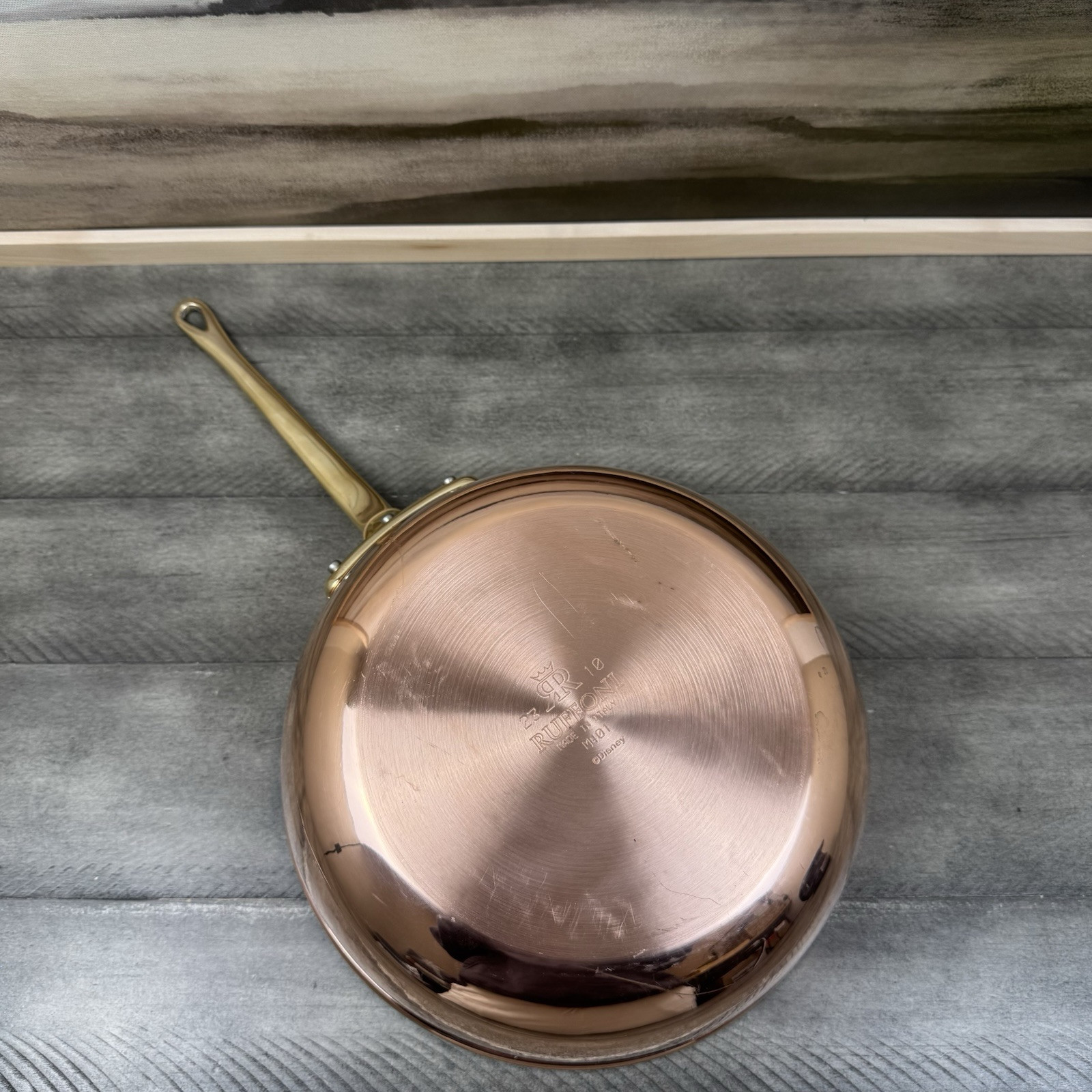 Ruffoni Historia Disney Hammered Copper Chef Pan NO/Lid Scuffed Tarnished Read