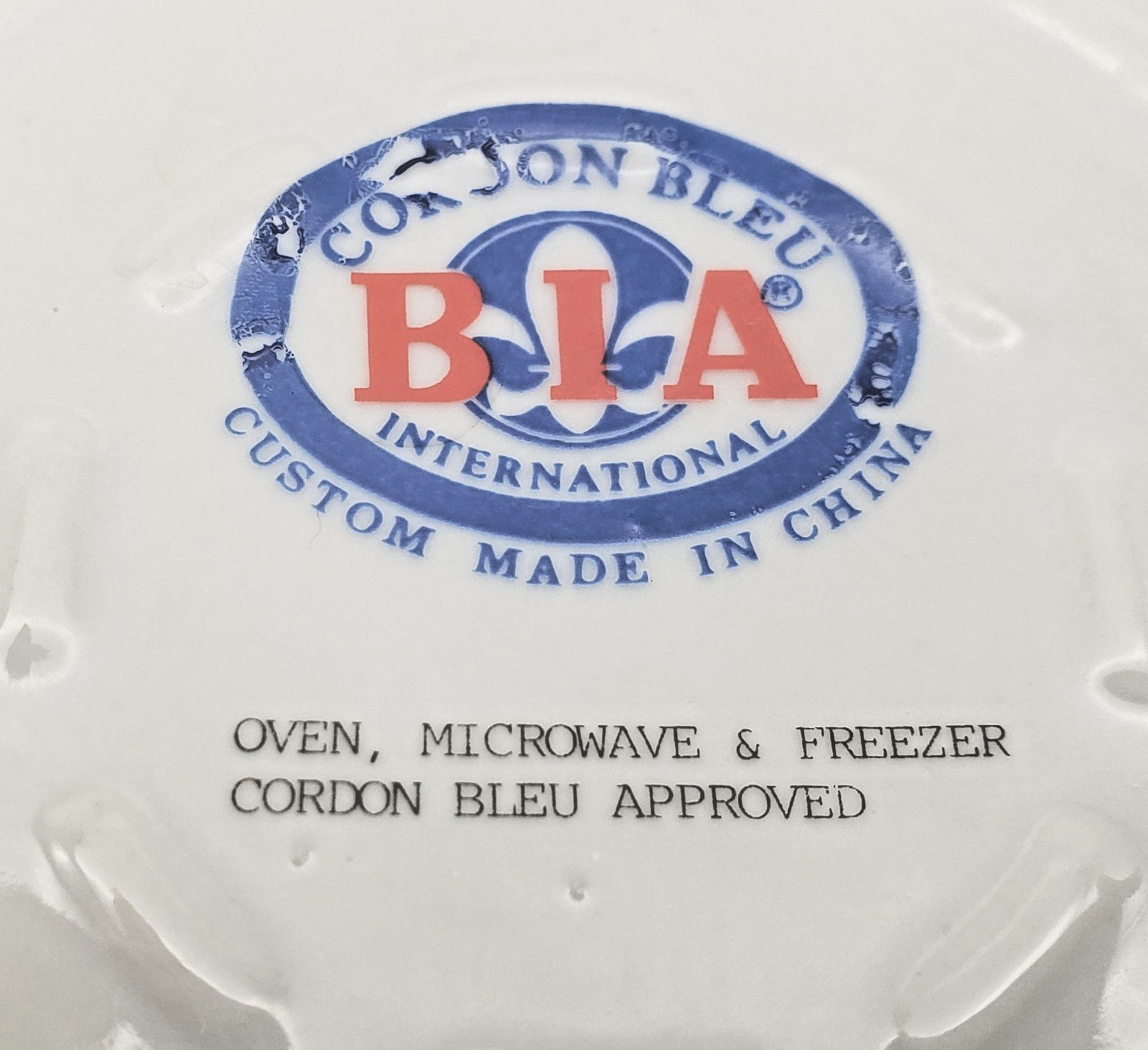 BIA Cordon Bleu Ceramic Casserole Baking Dish Flowers 8 cup