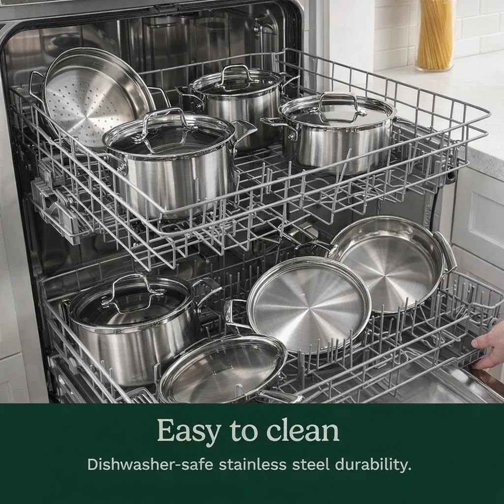 Cuisinart 12-Piece MultiClad Pro Triple Ply Stainless Steel Pots and Pans – NEW