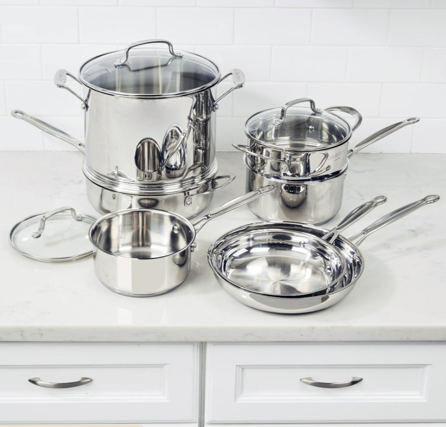 Cuisinart Chef’s Classic Stainless Steel 11-Piece Cookware Set