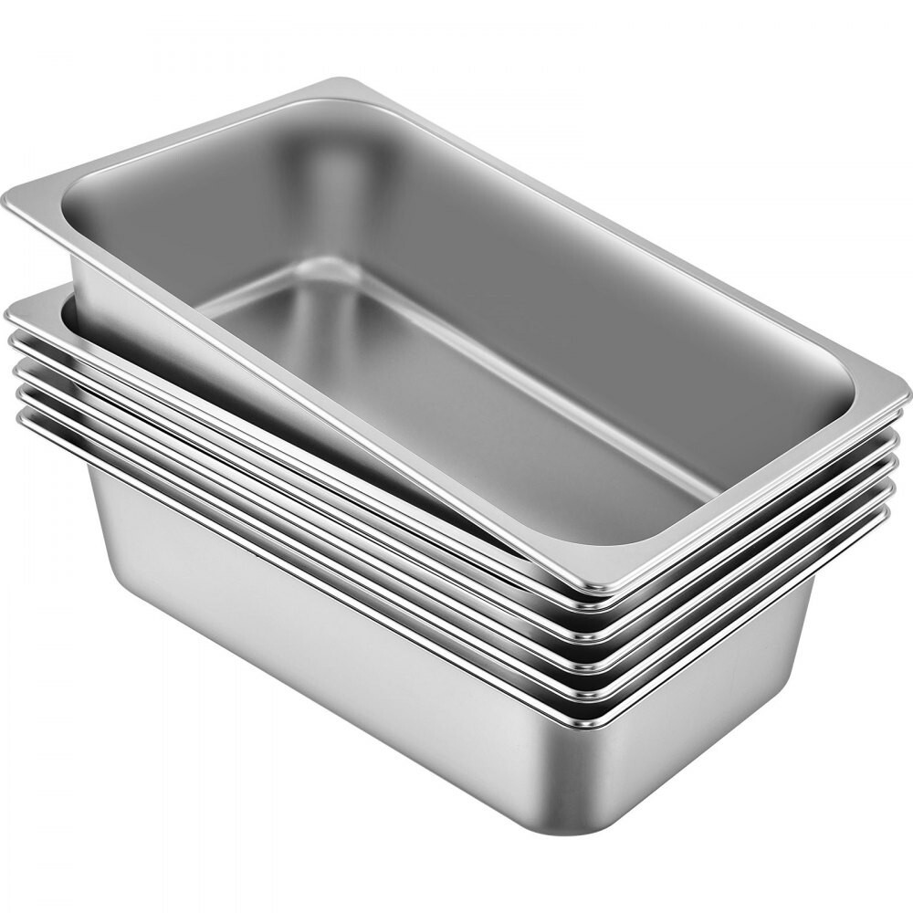 VEVOR High Quality Stainless Steel Pans Full Size 1/1