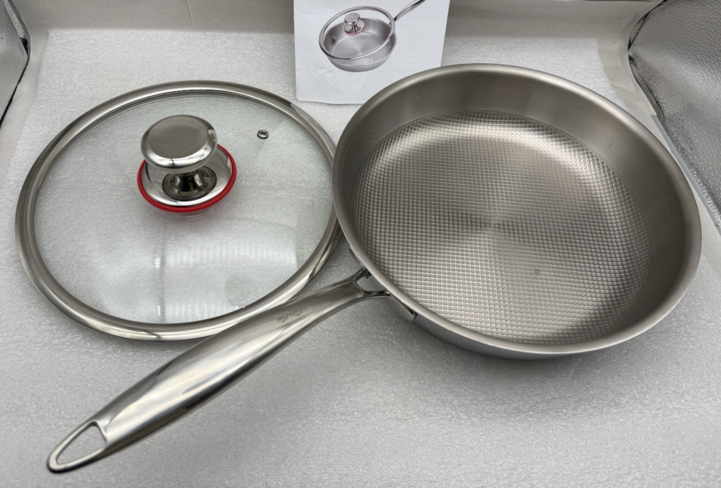 Ptacivow 10″ Titanium Pans for Cooking,99.6% Titanium Frying Pan Healthy *READ..