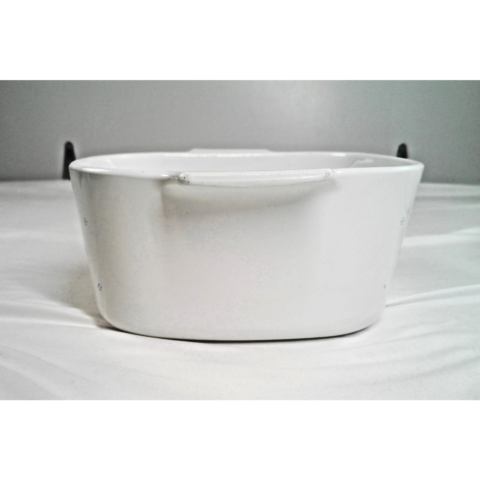 Corning Ware Blue Floral Basket 2L & 3L Casserole Dishes w 1 Lid Vintage Set