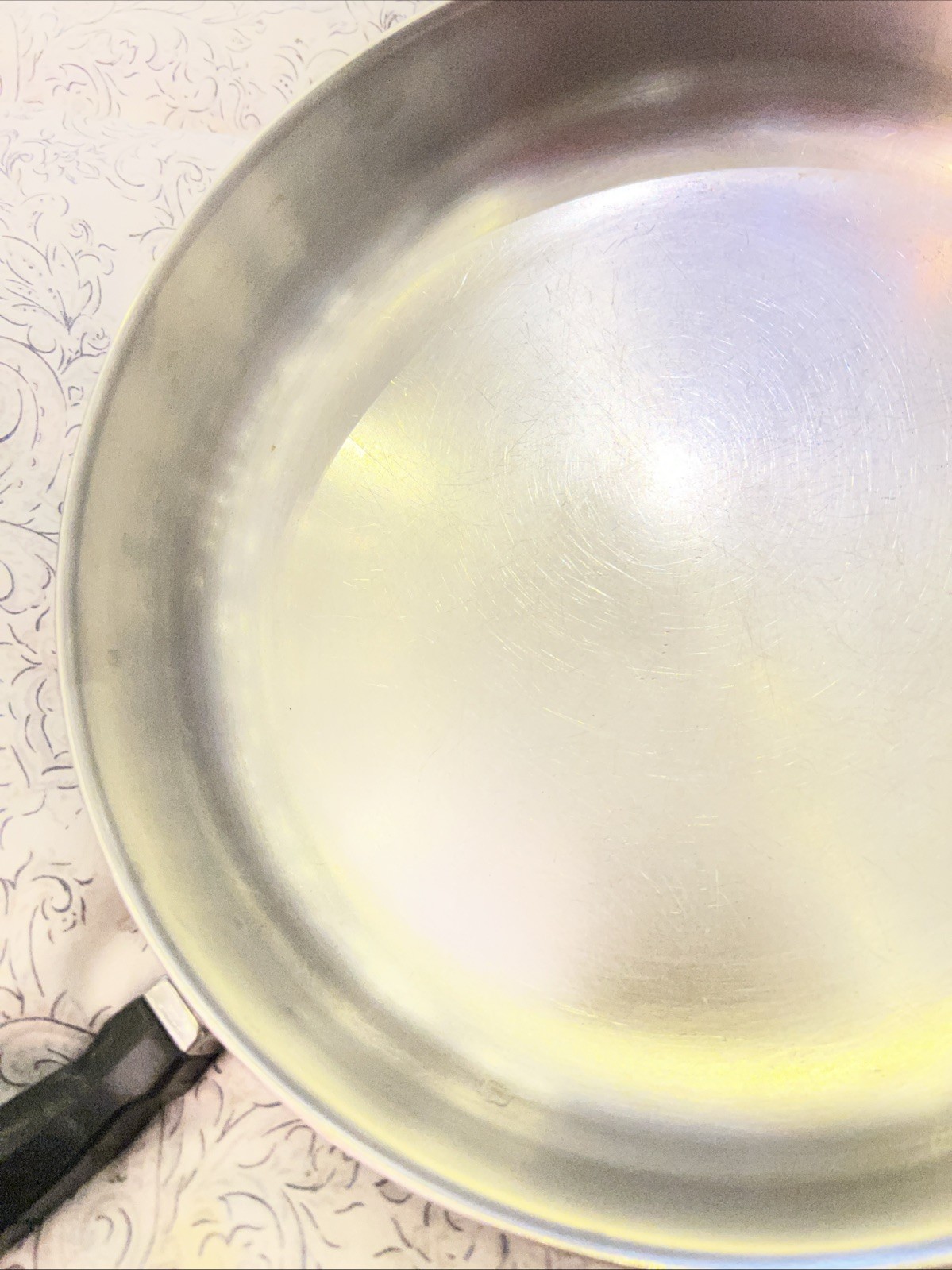 Faberware 10 Inch Skillet Fry Pan Stainless Steel Aluminum Clad Vintage No Lid