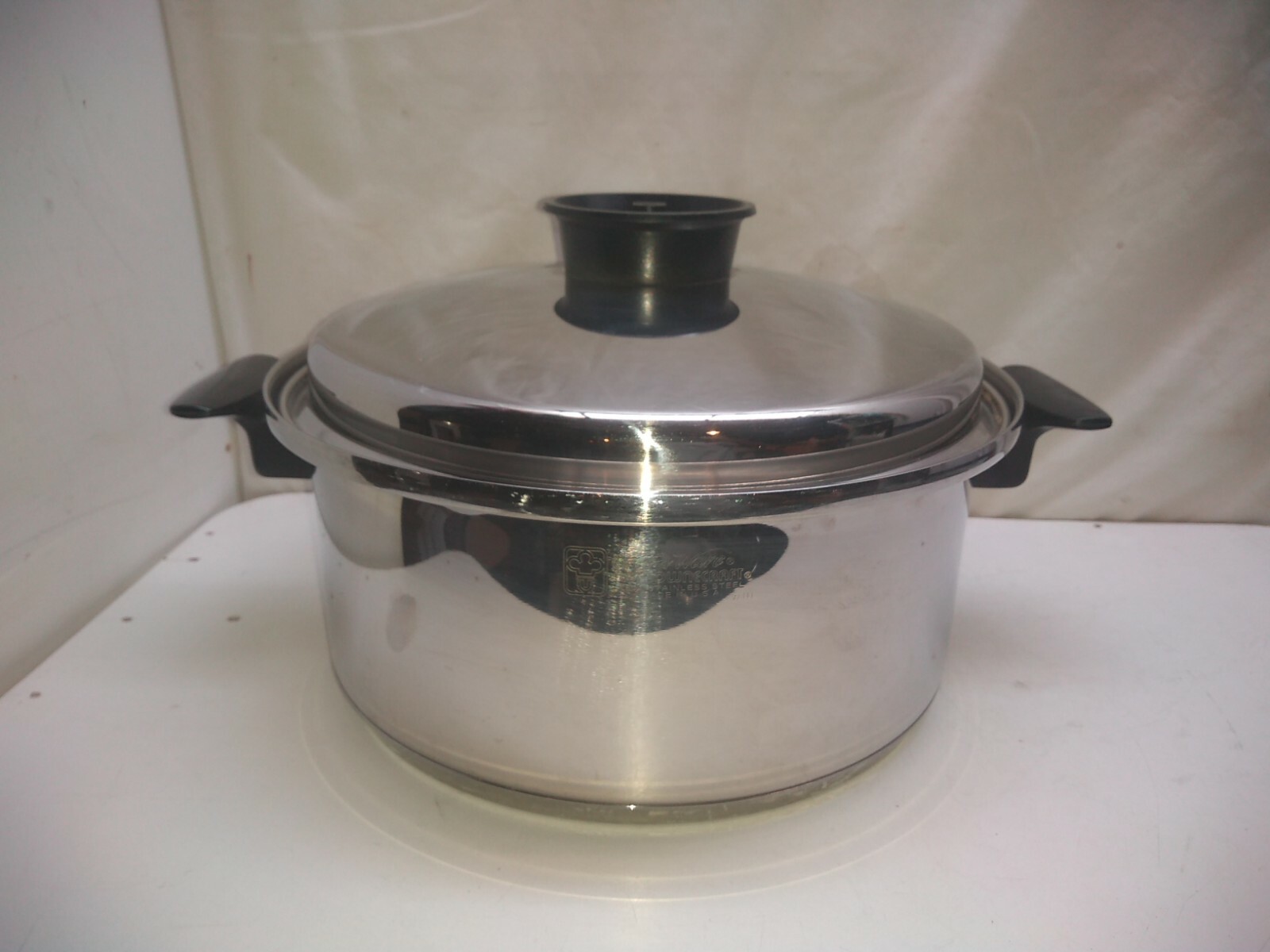 Chef’s Ware By Townecraft 6.5 Qt Stockpot Surgical T304 Stainless Dutch Oven Lid