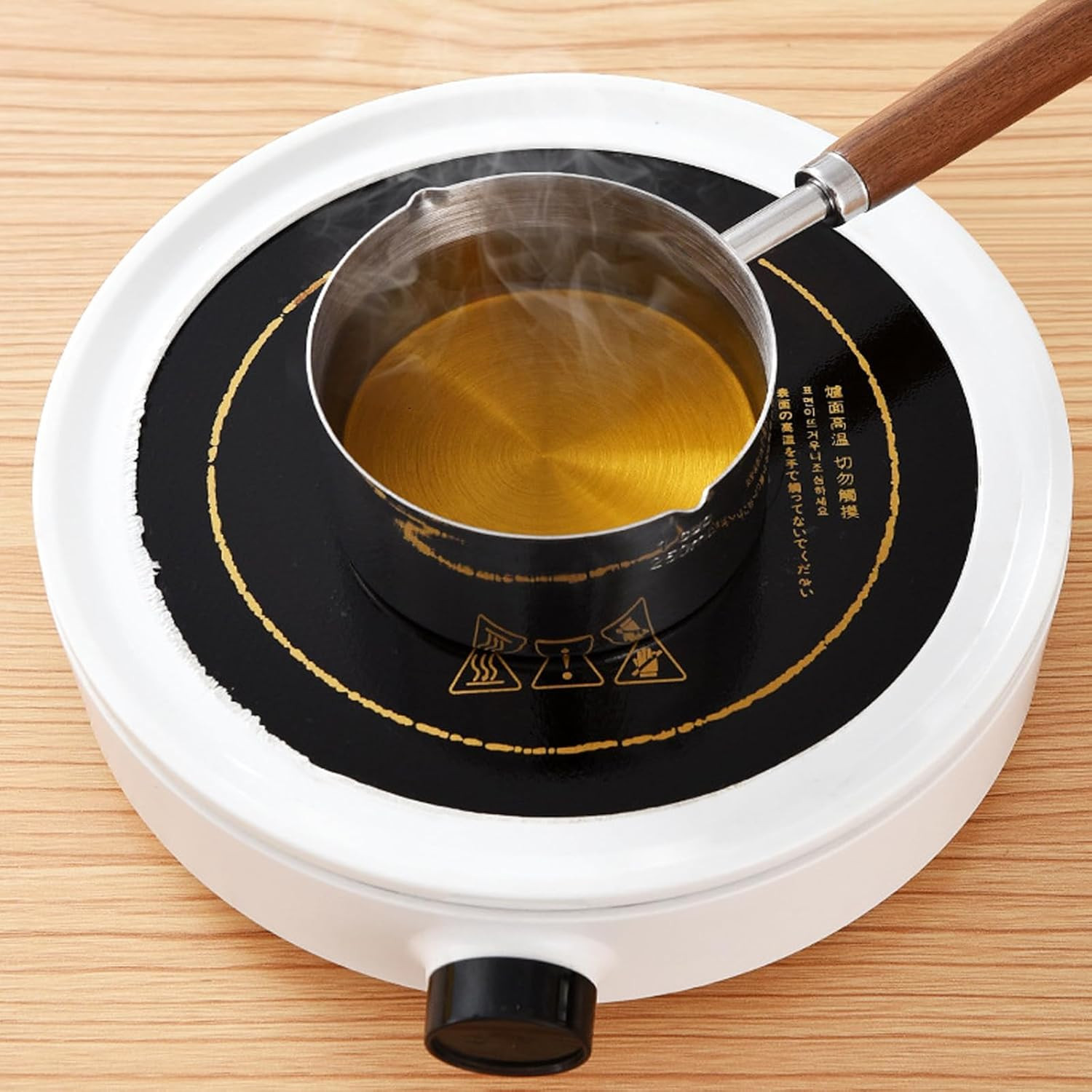 Stainless Steel Mini Saucepan Cooking Pot Chocolate Melting Pot Milk Warmer
