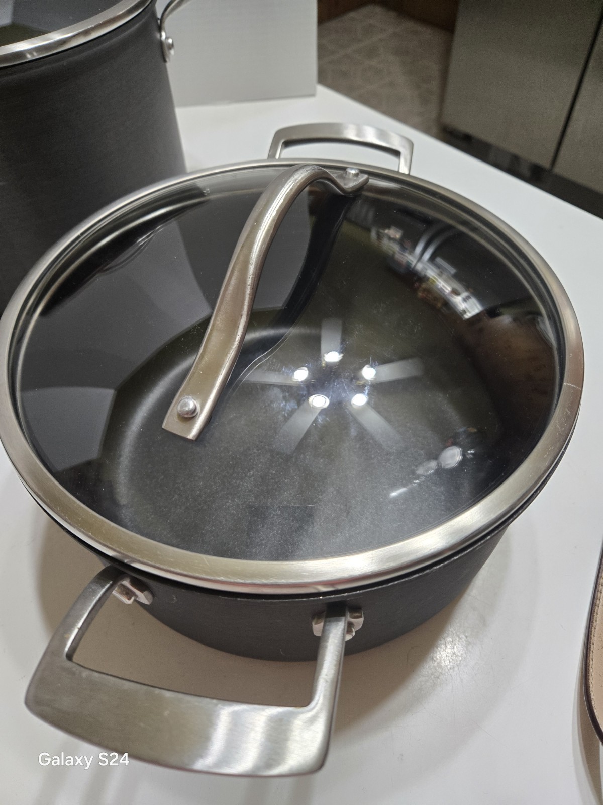 MEMBERS MARK PROFESSIONAL QUALITY 6 PIECES Hard Anodized Nonstick Cookware Set