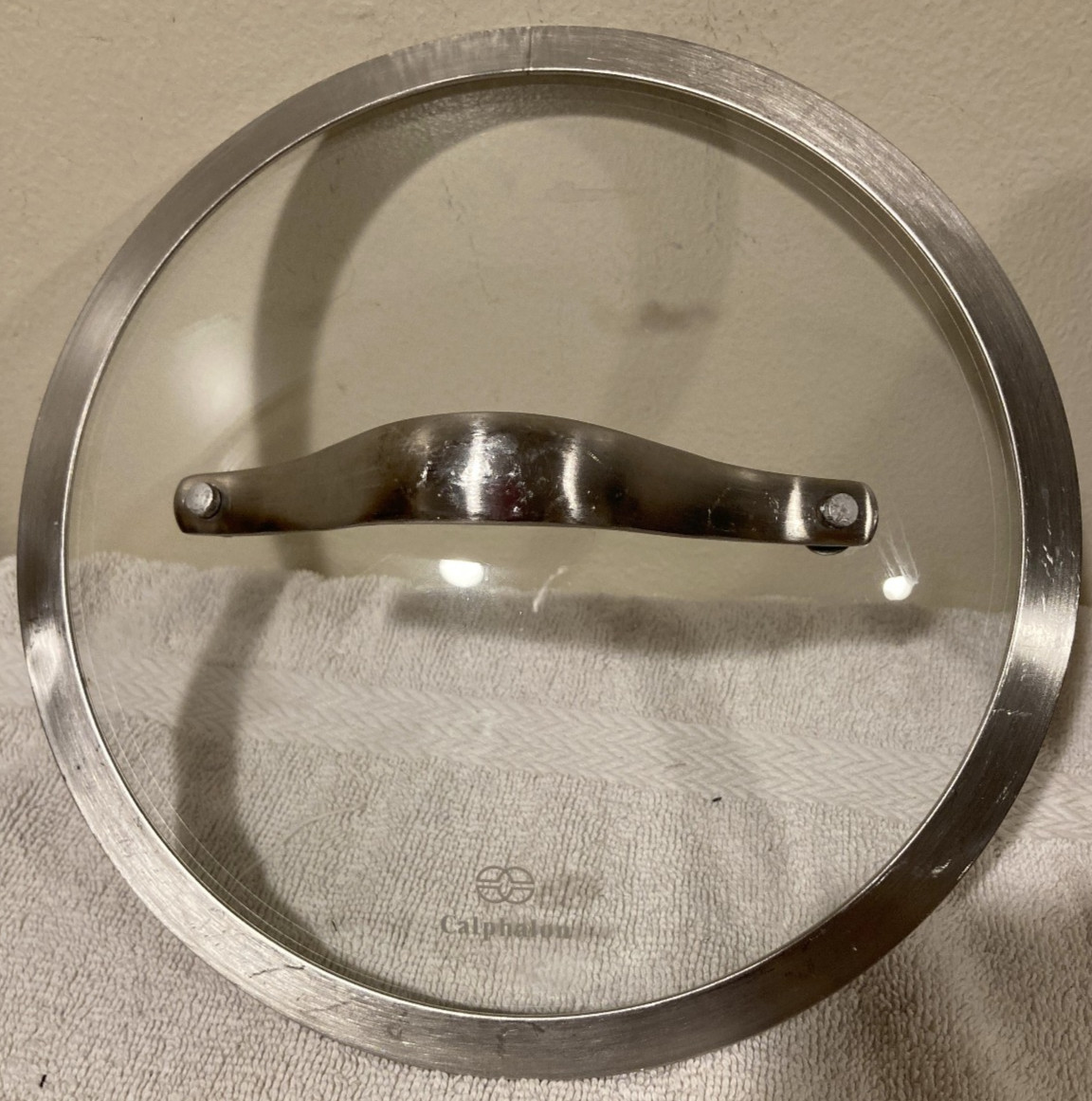 Calphalon Replacement Tempered Glass Lid 8″ Inner Stainless Steel Rim FREE SHIP
