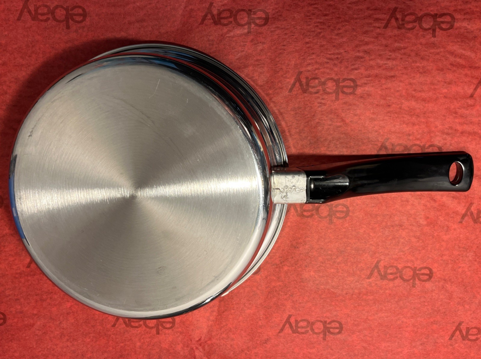 VTG Rainbow Multi-Ply Surgical Steel 8” Saute Skillet Sauce Pan W/Lid 1.5 Qt USA