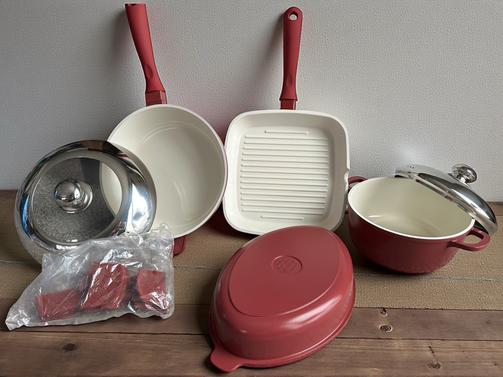 Lorena Garcia Bella Kitchen 11 Pc Ceramic Cookware Set Technolon Nonstick New