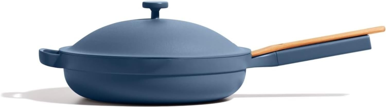 Our Place Large Always Pan | 12.5″ Ceramic Pan with Modular Lid & Beechwood