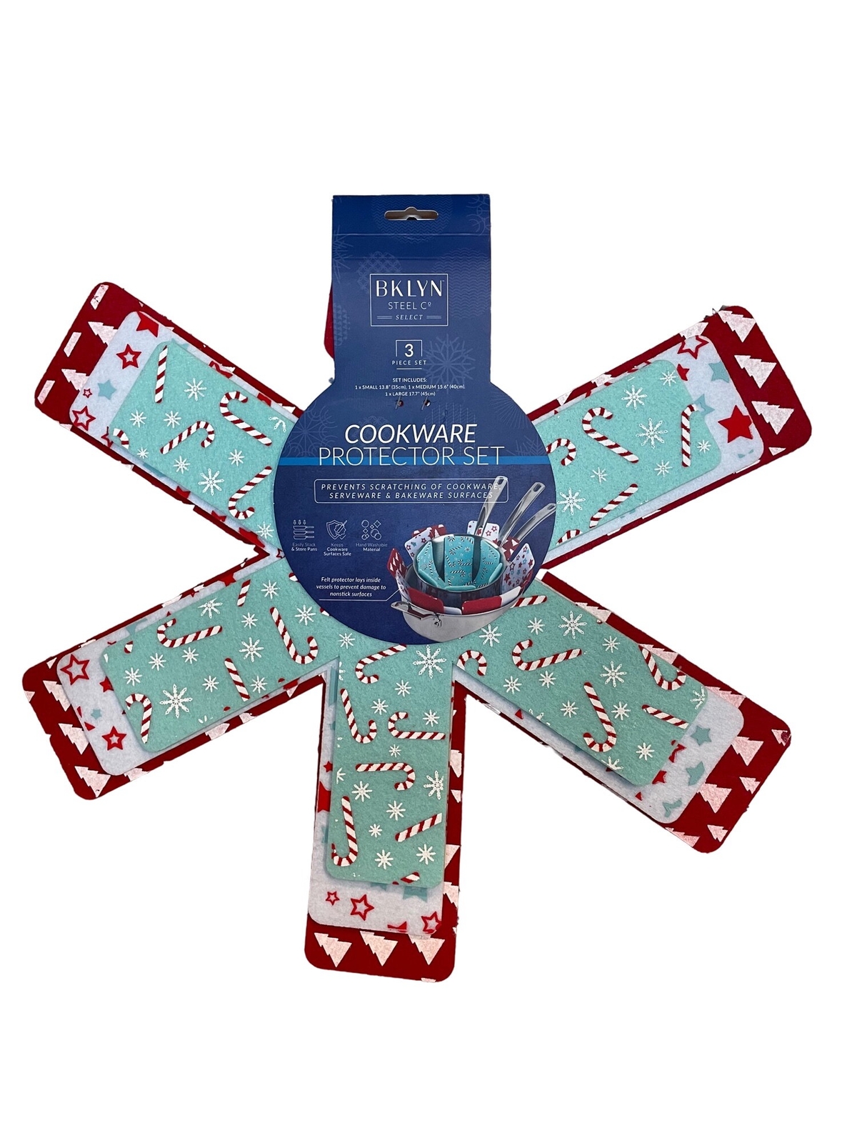 Brooklyn Steel Co 3pc Set Holiday Blues NEW