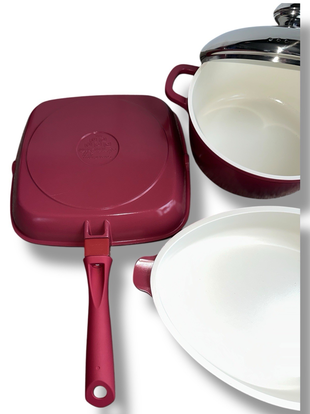 Lorena Garcia Bella Kitchen 11 Pc Ceramic Cookware Set Technolon Nonstick New