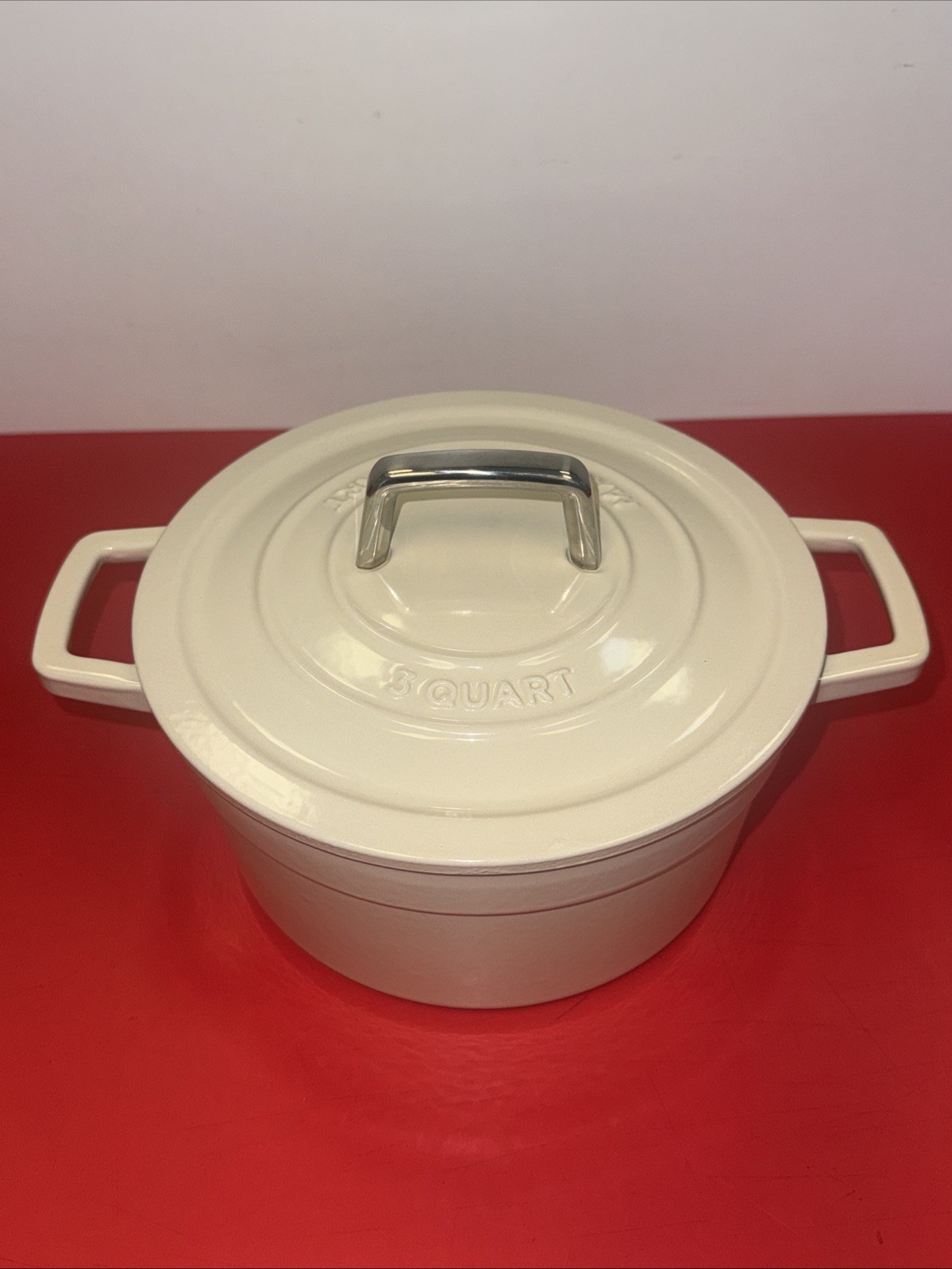 Martha Stewart Collection Enameled Cast Iron Casserole Dutch Oven 3 Quart Pot