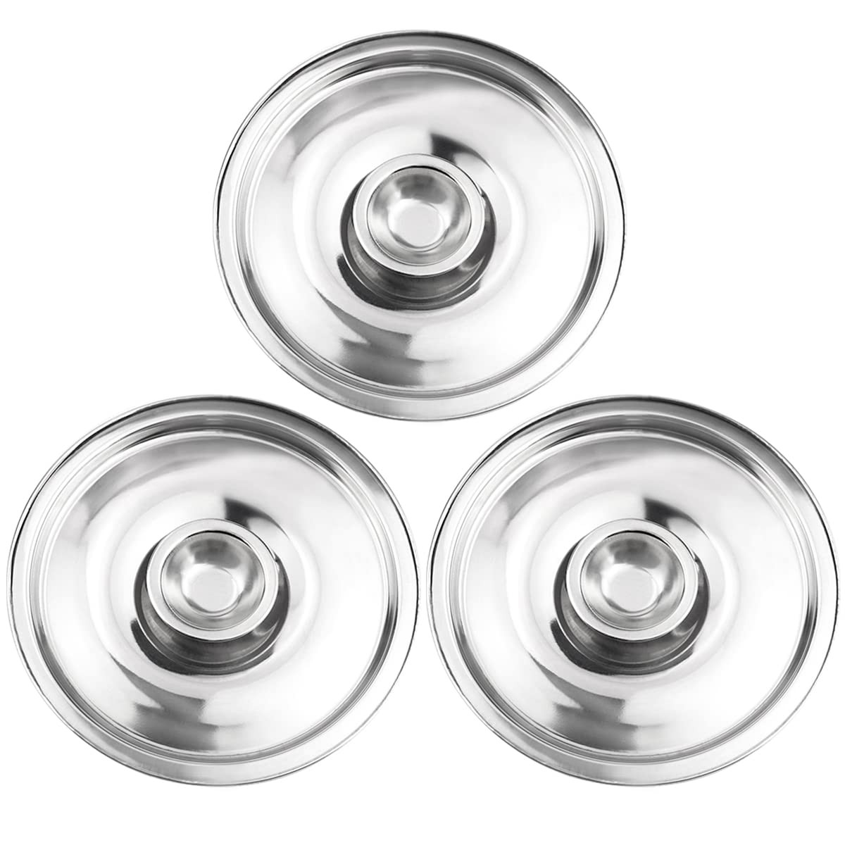 Stainless Steel Universal Lid,5.5Inch Stainless Cooking Pan Lid with Handle R…