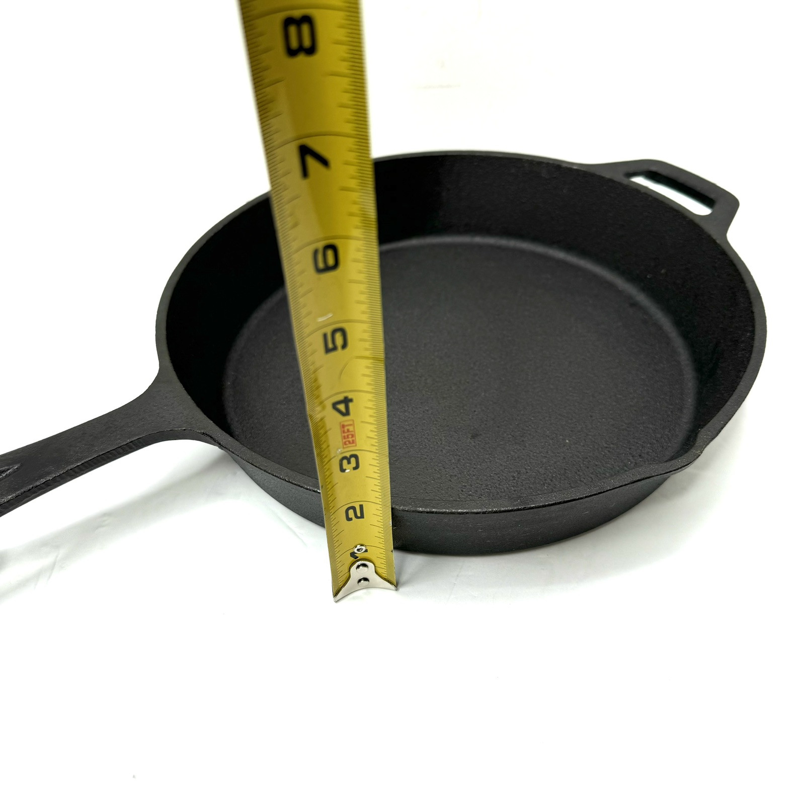 MegaChef Assorted Pre-Seasoned OVEN SAFE, Cast Iron Cookware Set,3 Piece, Black