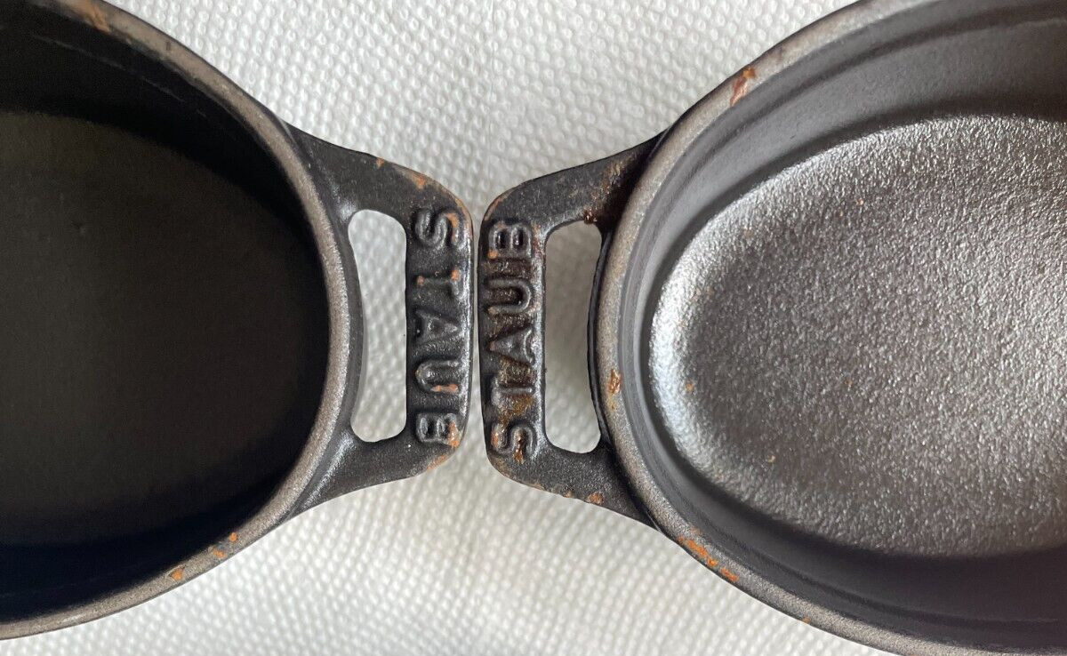 6 inch 11cm oval mini cocotte cast iron staub