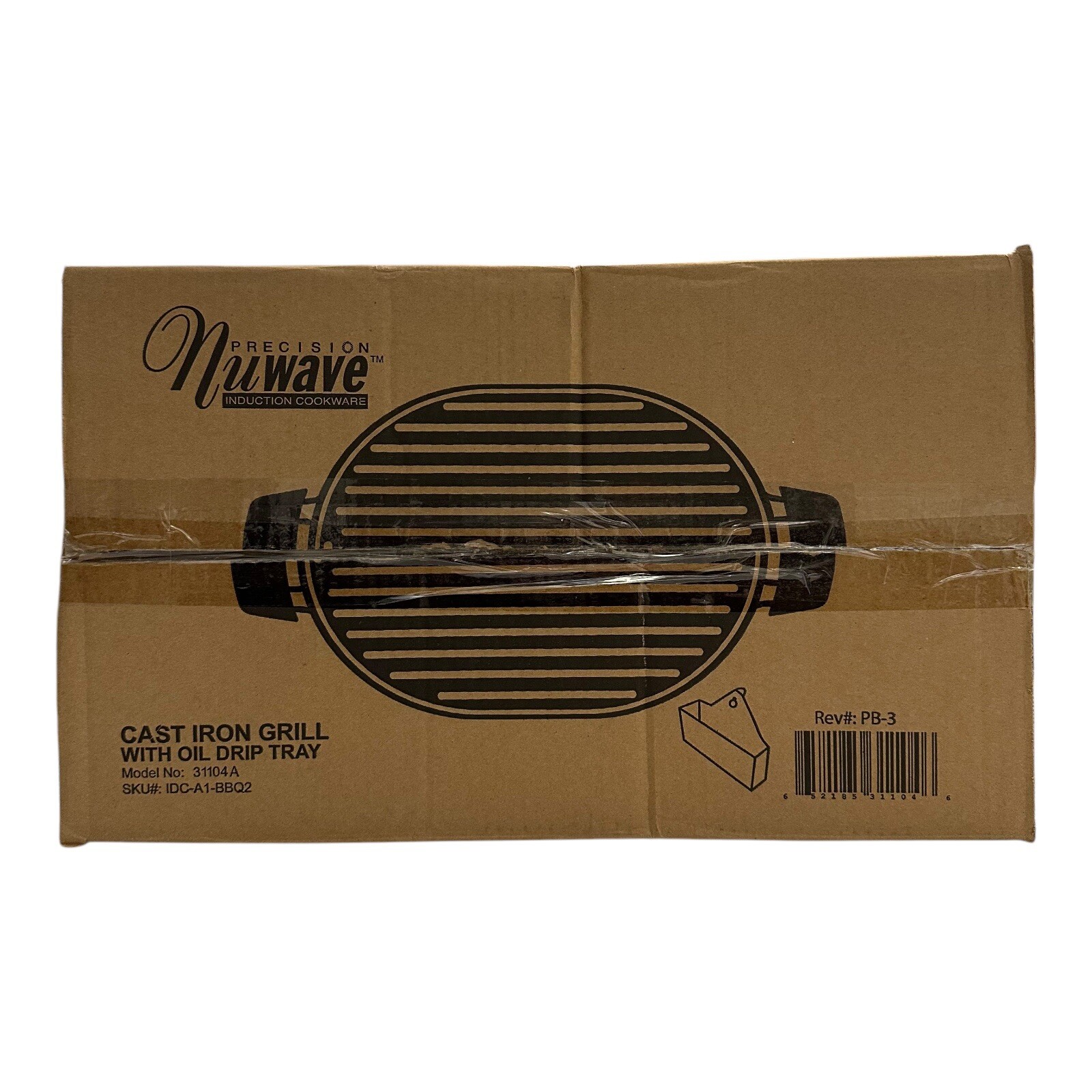 Precision NuWave Cast Iron Grill Model Black 31104A 16.5 x 10.25 in READ