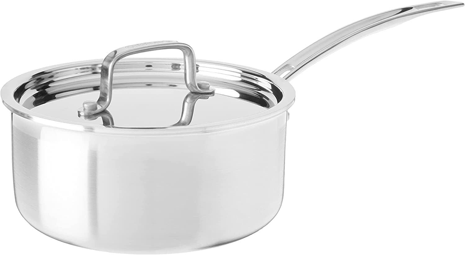MCP19-18N Multiclad Pro Triple Ply 2-Quart Skillet, Saucepan w/Cover & 719-14
