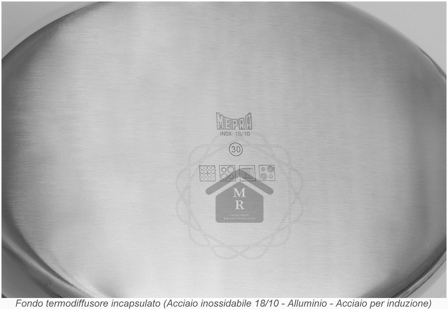 Glamuor Ston Mepra 18/10 Stainless Steel Oval Casserole Nonstick Coating