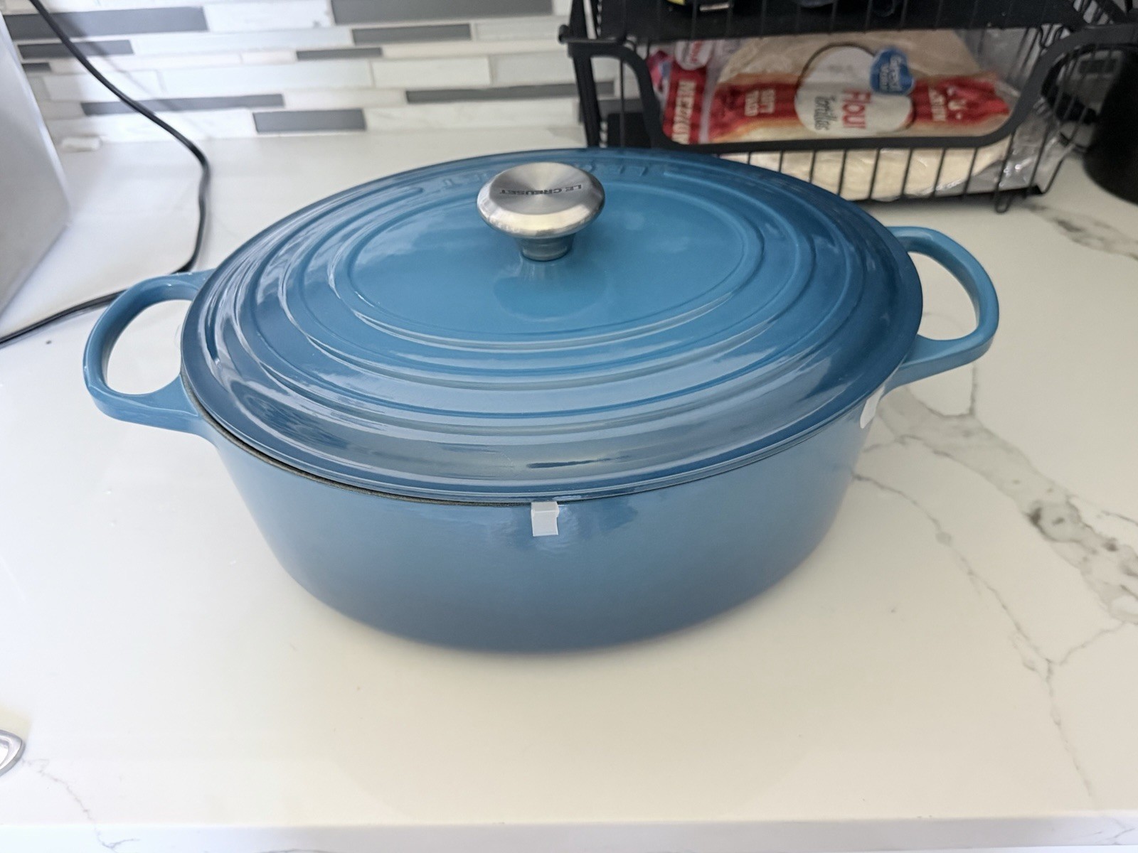 Le Creuset Signature Marseille Oval Enameled Cast Iron Casserole 8qt/7.5L w/ Lid