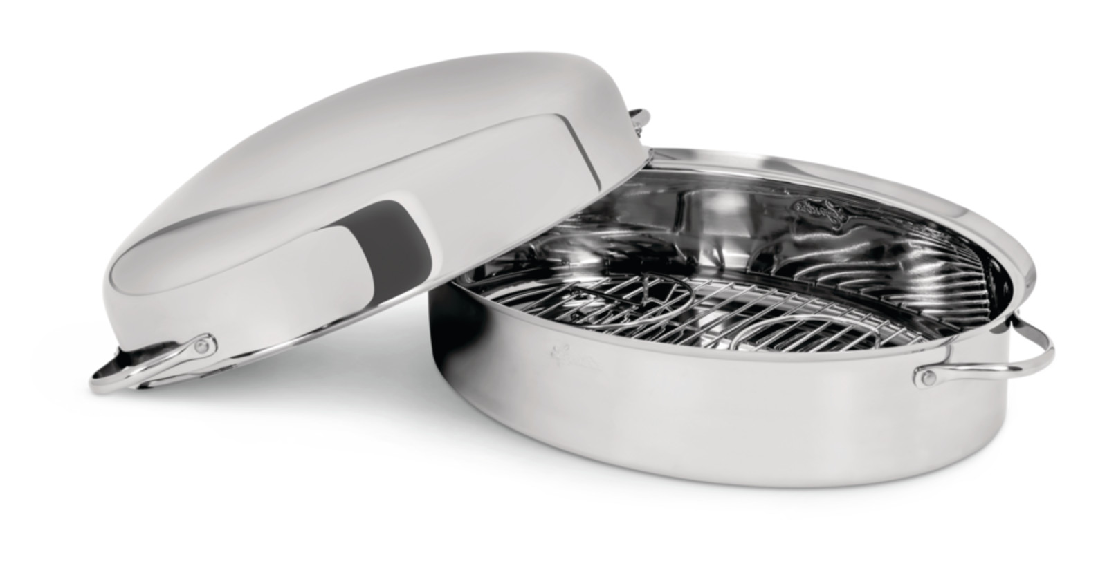 Lagostina 18/10 Stainless Steel Roaster w/ Removable Rack, 43 x 33cm