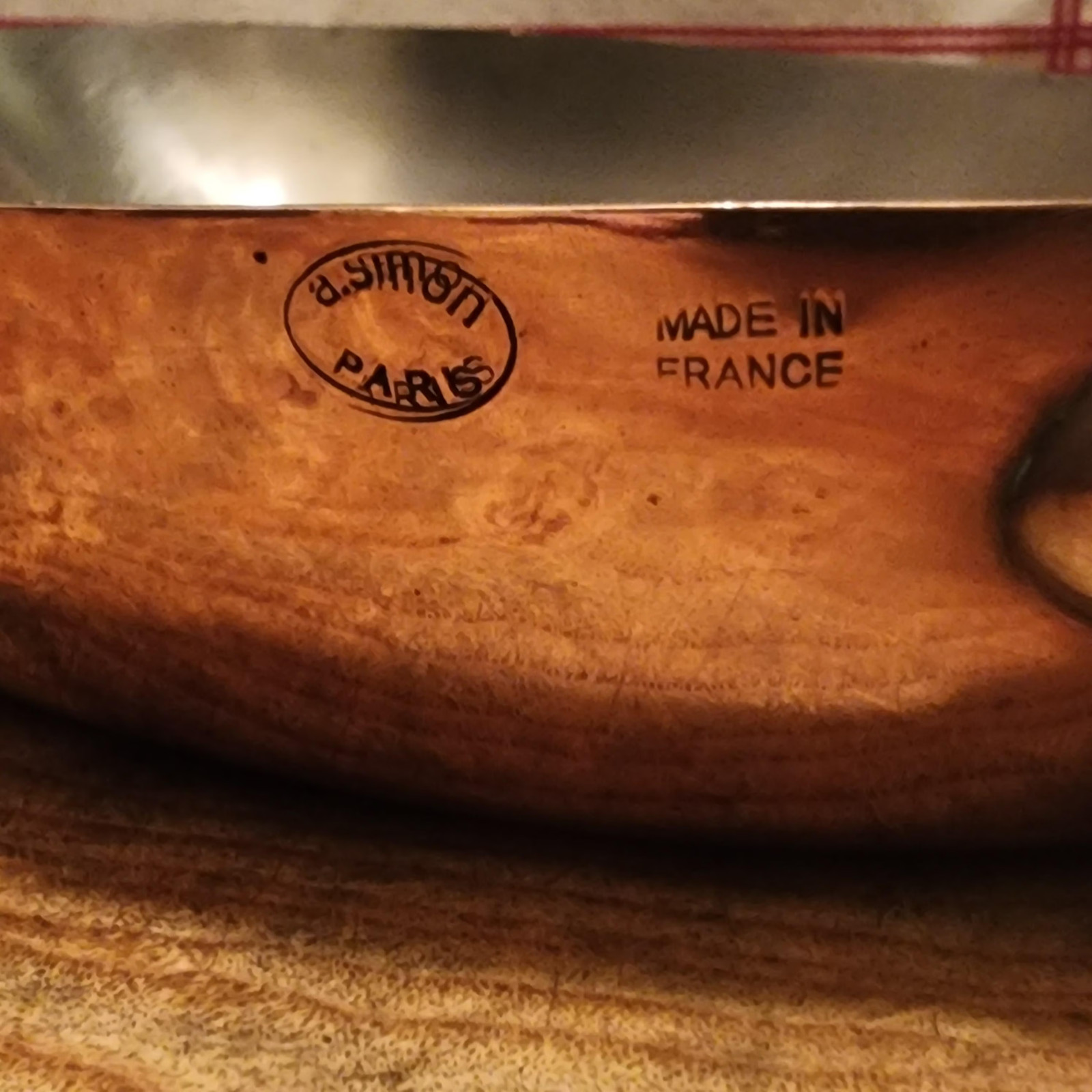 Made In France A.Simon Copper Fish Pan Stainless Steel 13.75×9.25in diameter 3lb