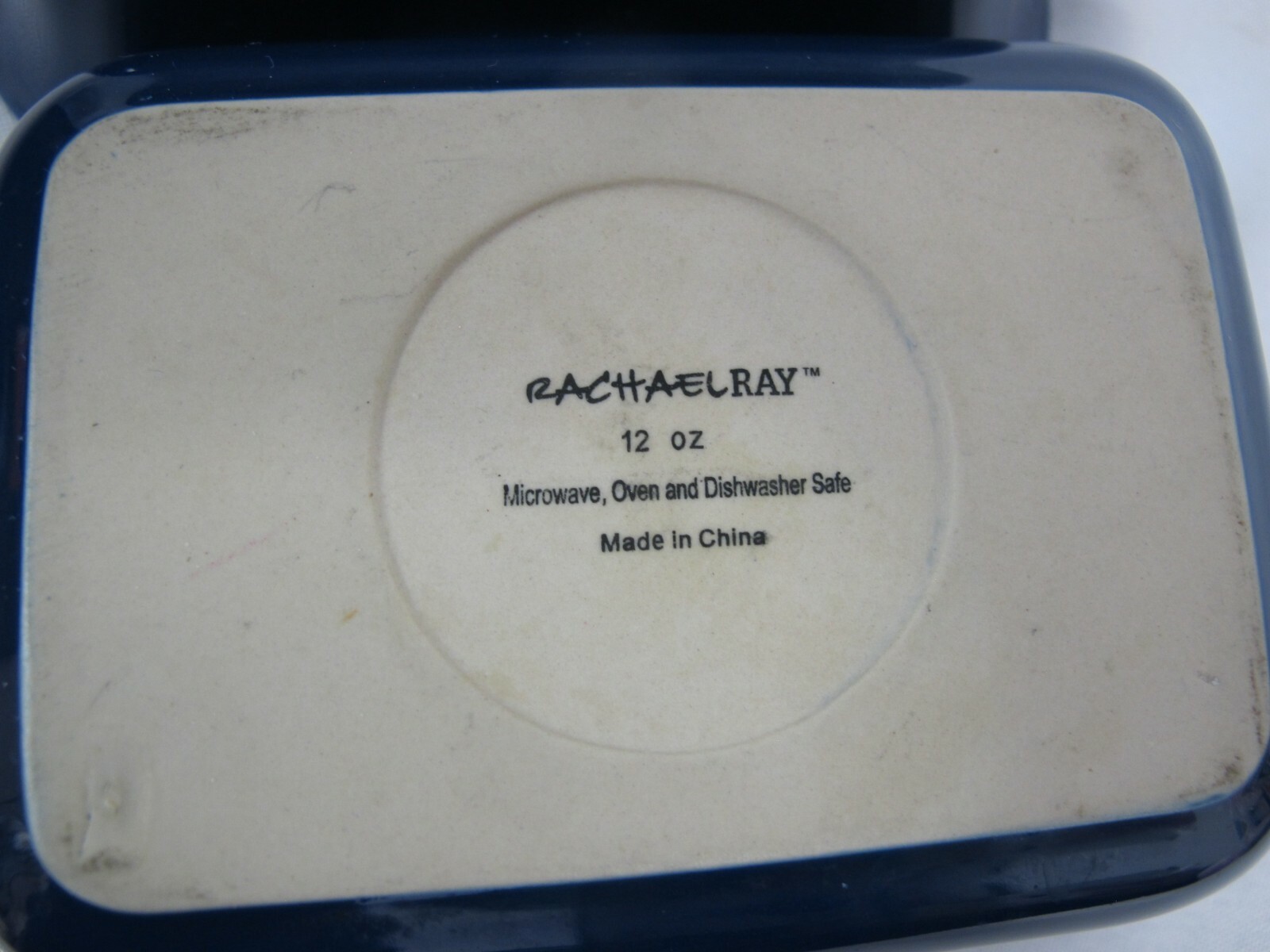 (2) Rachael Ray Cobalt Blue Individual 12 oz. Stoneware Casserole Baking Dish
