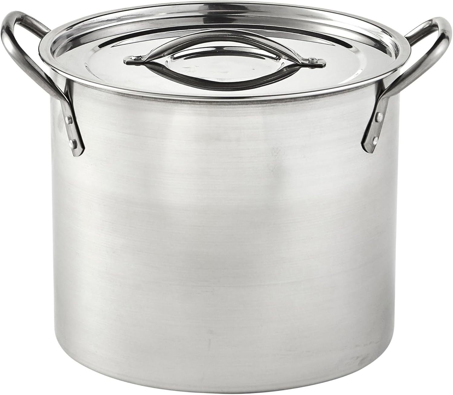 Stainless Steel Stock Pot W/ Lid 20 Quart Silver