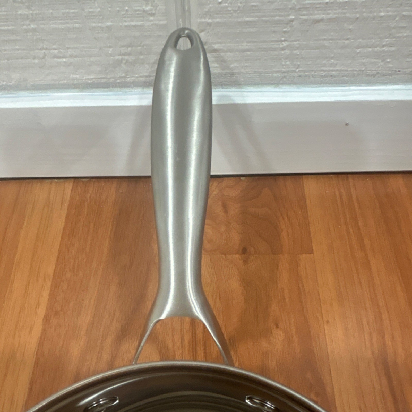 Sedona Kitchen Stainless Steel Silver Round Saucepan Long Handle RQ1 One-Piece