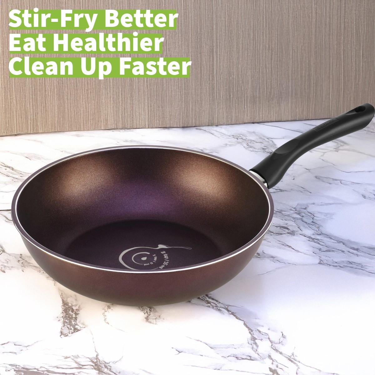 TeChef – Art Pan 12″ Wok / Stir-Fry Pan, Coated 5x with Teflon Select Coating