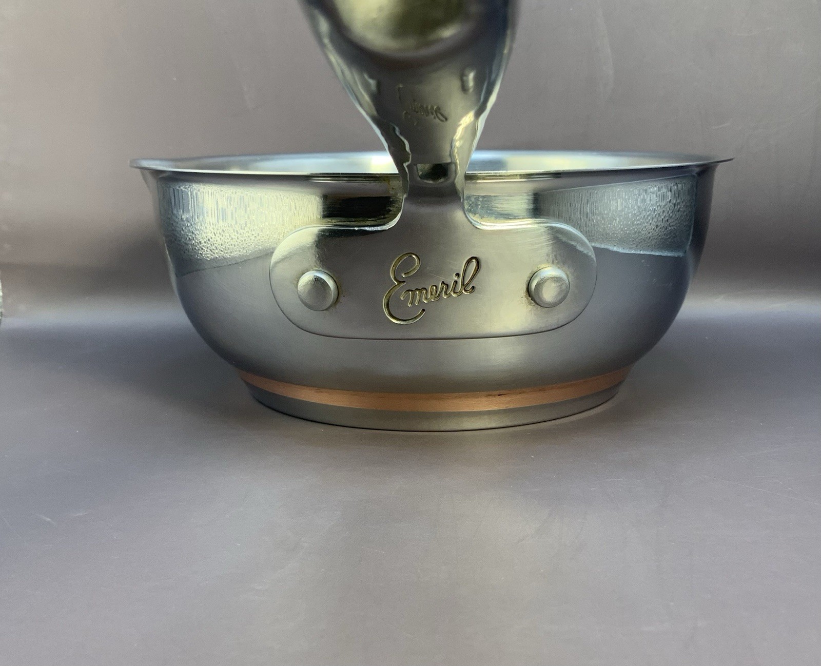 Emeril Stainless Steel 1 Qt Saucepan Copper Core Pour Spout Chef Kitchenware