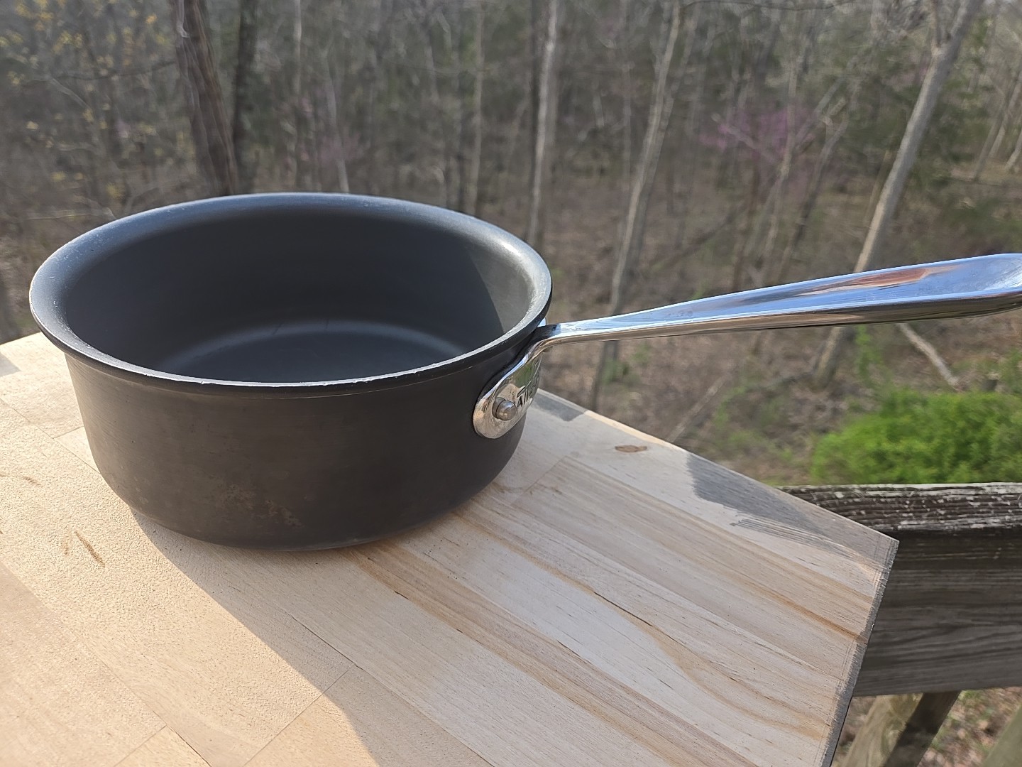 All Clad 2QT/1.9L Hard Anodized Sauce Pan Without Lid
