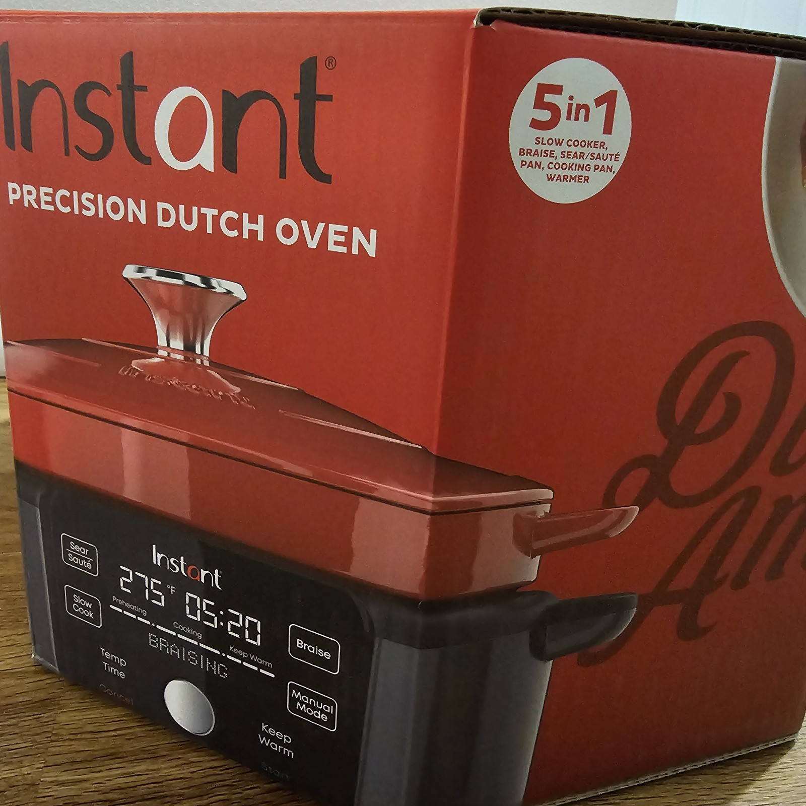 Instant Pot Precision Dutch Oven 6-Quart 1500W 5-in-1 Warmer Cooking Pot NEW